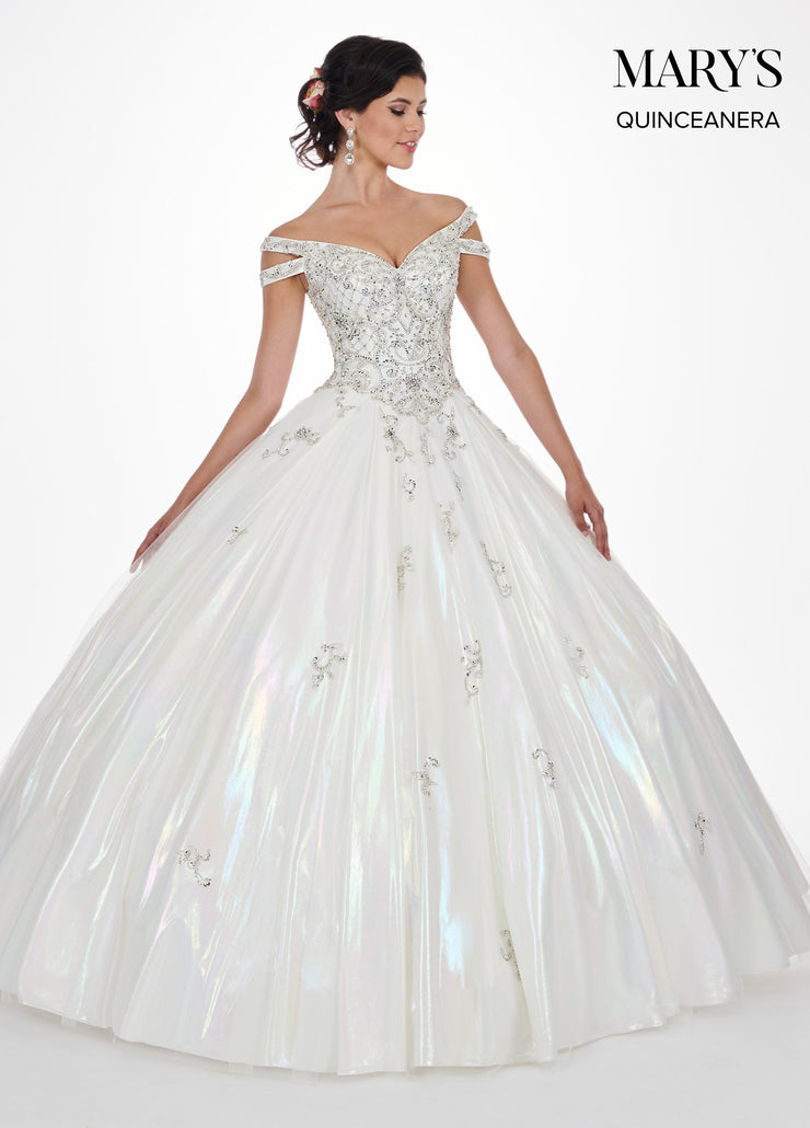 white off the shoulder quinceanera dresses