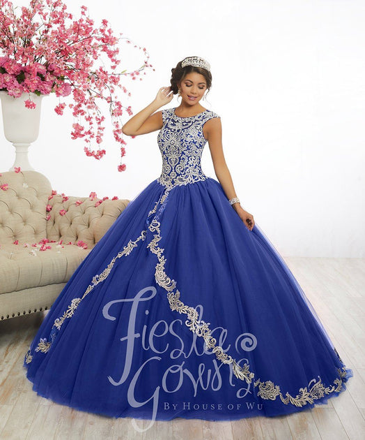 Lace Appliqued Quinceanera Dress by Fiesta Gowns 56336 – ABC Fashion