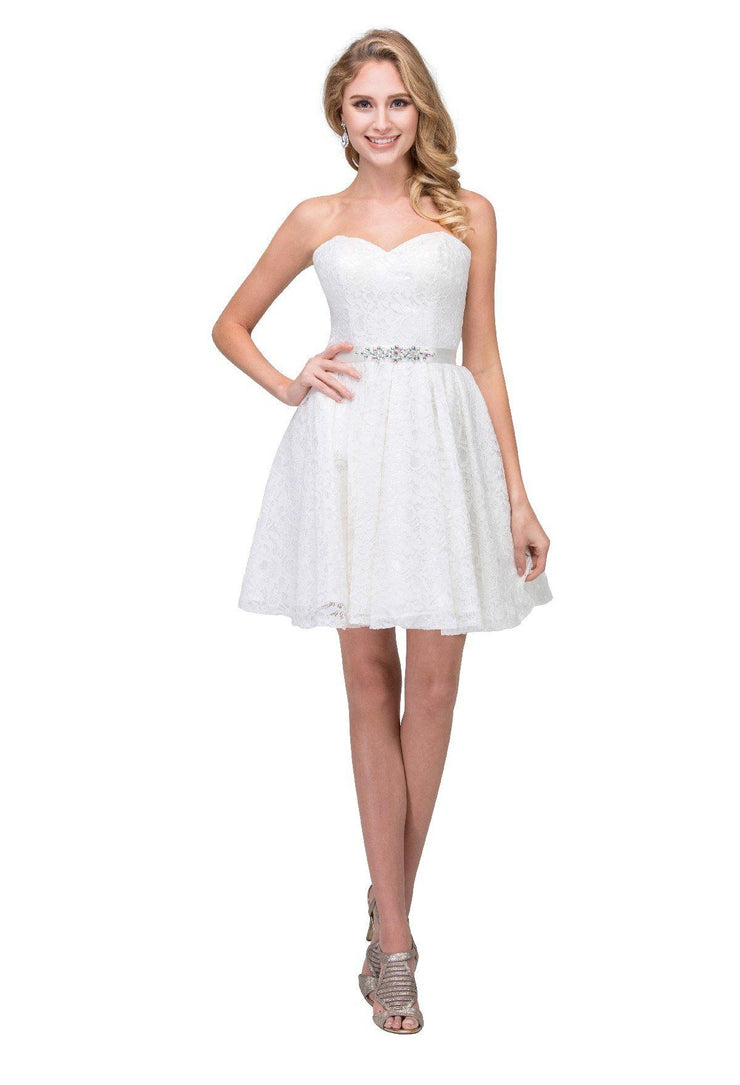 short white corset dress