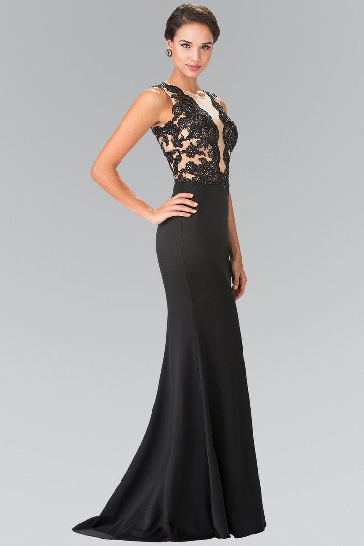 Long Sleeveless Lace Embellished Dress by Elizabeth K GL2286 – ABC Fashion