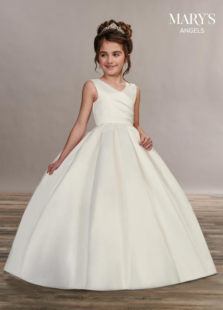 ivory satin flower girl dresses