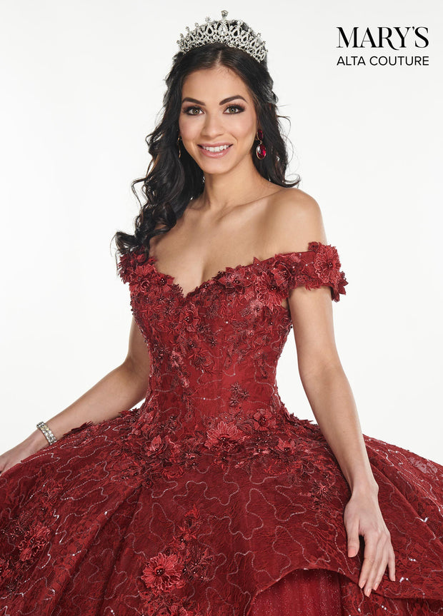 ruby red quinceanera dresses