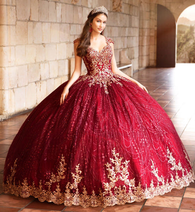 beautiful red quinceanera dresses