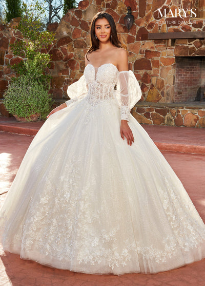 Mary's Bridal Wedding Dress D8128 Shell Size 12 on Sale