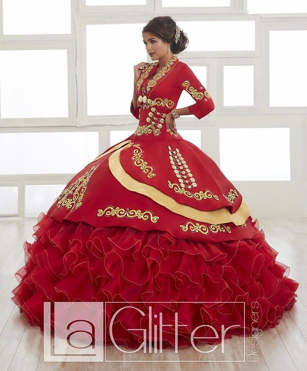 mariachi themed quinceanera dress