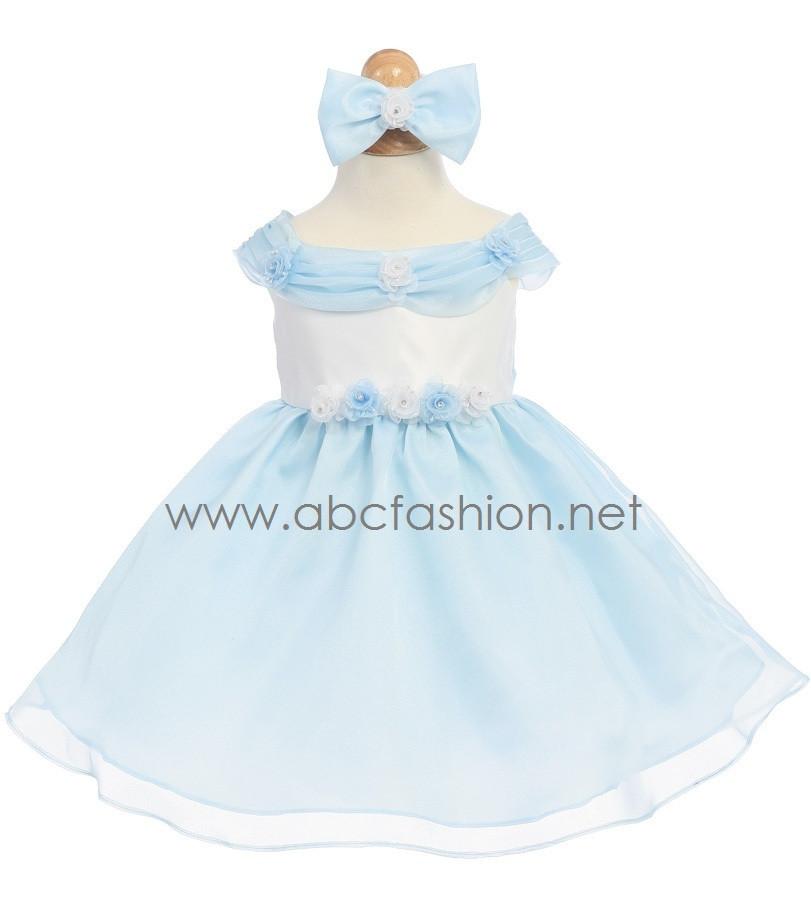 sky blue baby dress