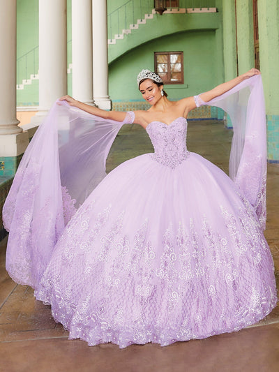 House of Wu 24094 Removable Skirt Two-Way Quinceanera Dress 