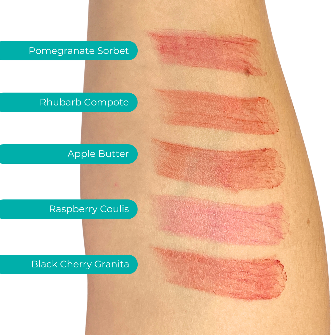 Eclair Lips Tinted Lip Balm Swatches on arm