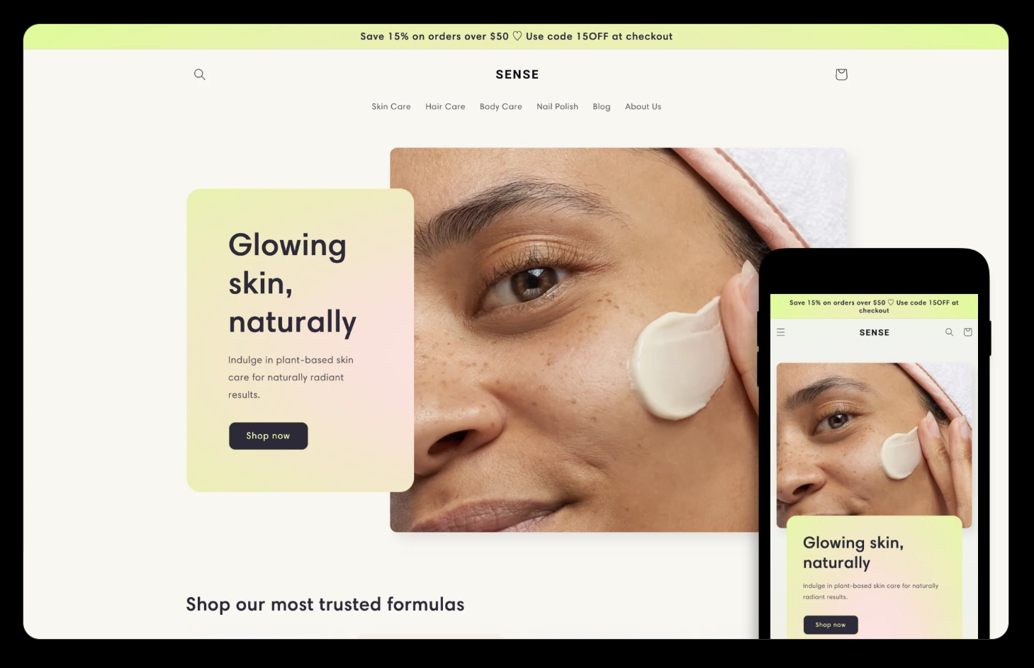 Sense Free Shopify Theme for 2024