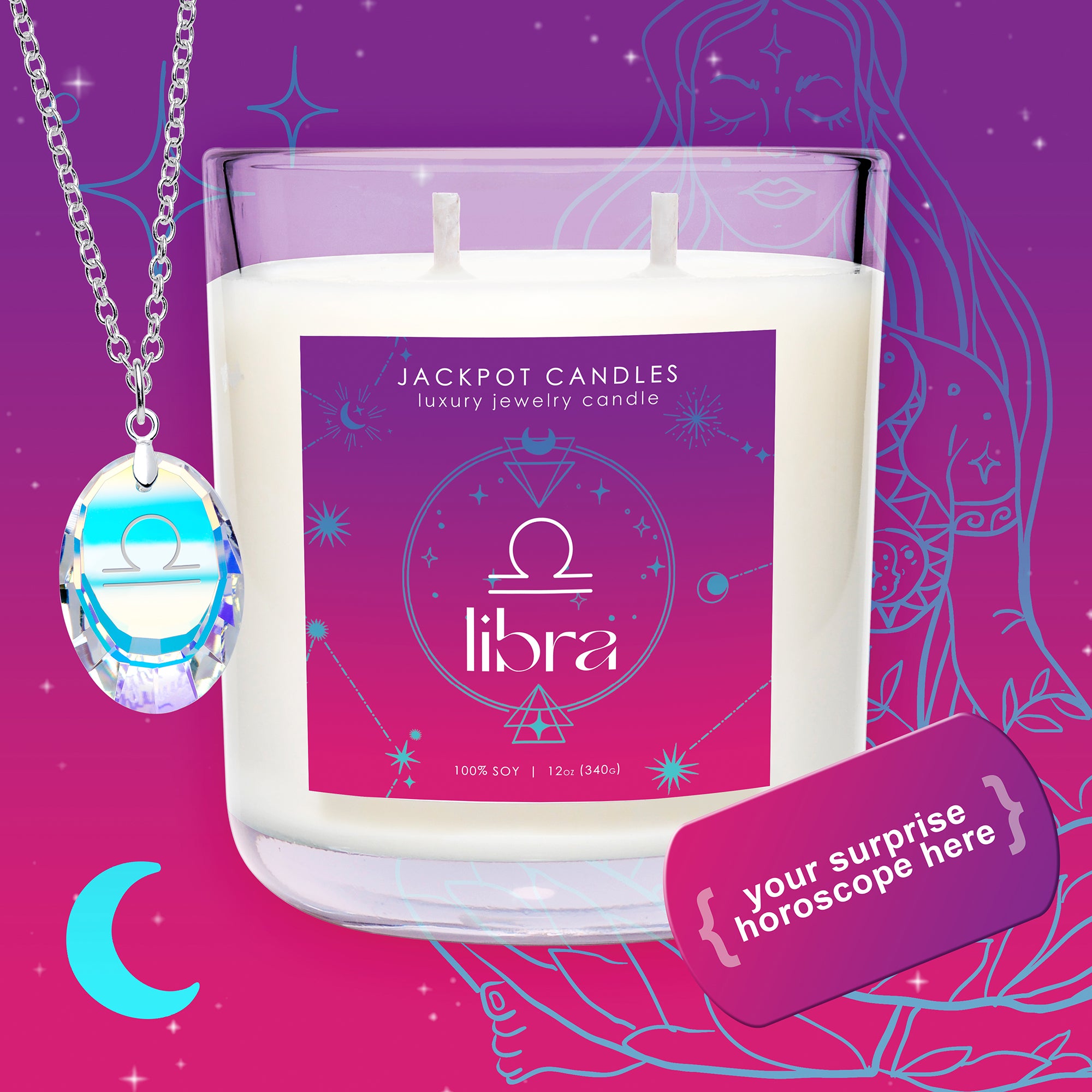 Gemini Candle Crystal Candlezodiac Gift Star Sign Gift -  Ireland