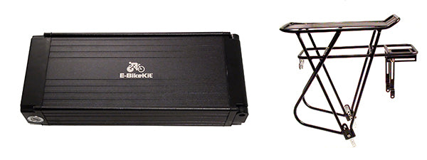E-BikeKit LiFePO4 Battery and Rack