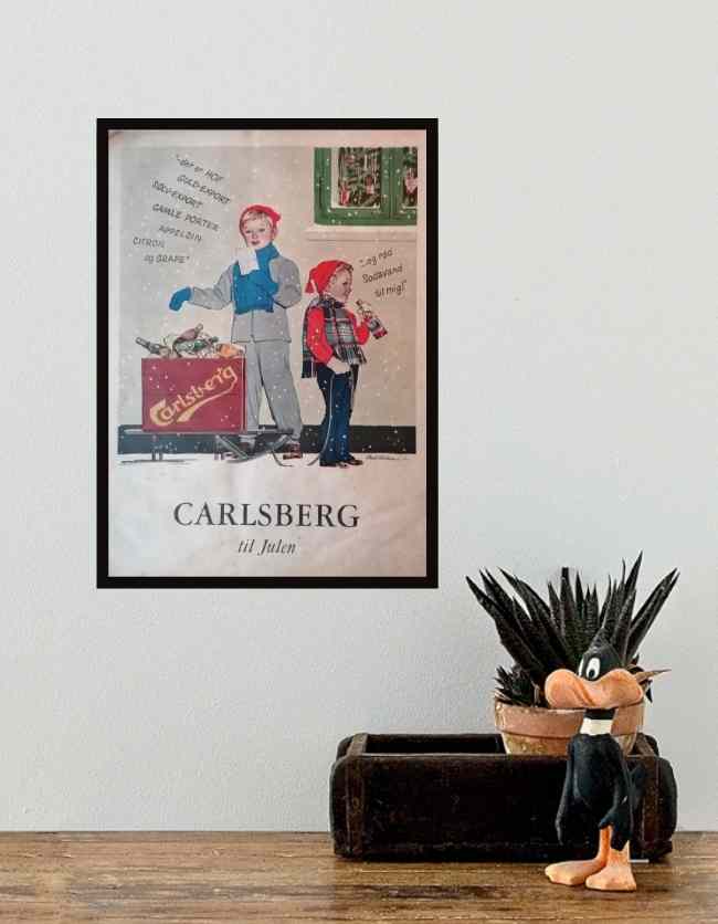 Carlsberg Reklame Plakat Skilte Retro And Vintage Kunst Re Artdk 6189