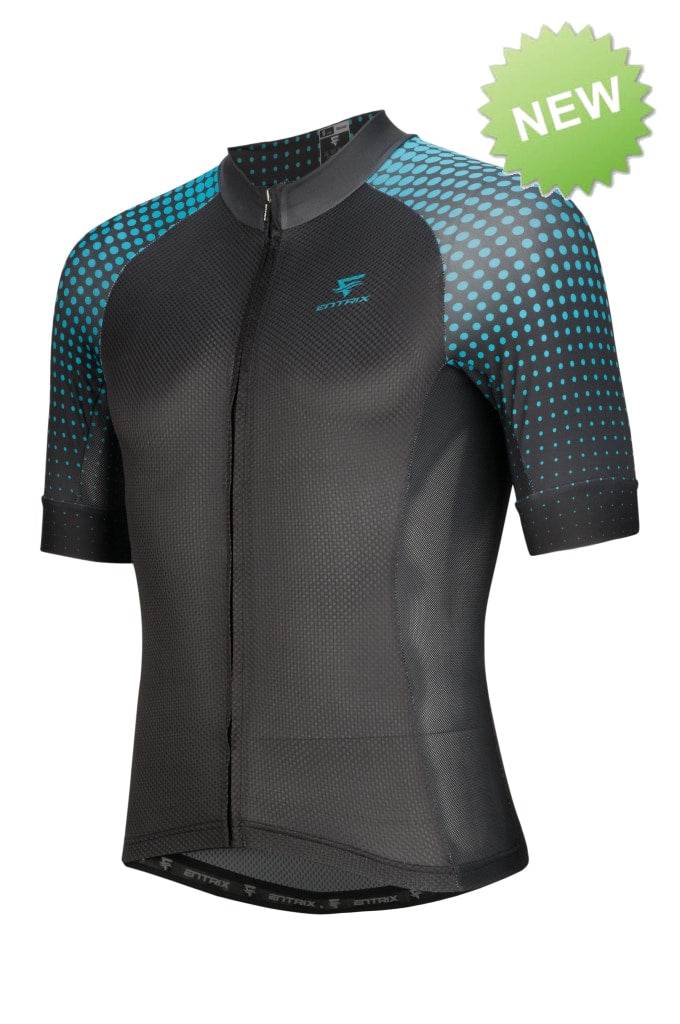 all black cycling jersey