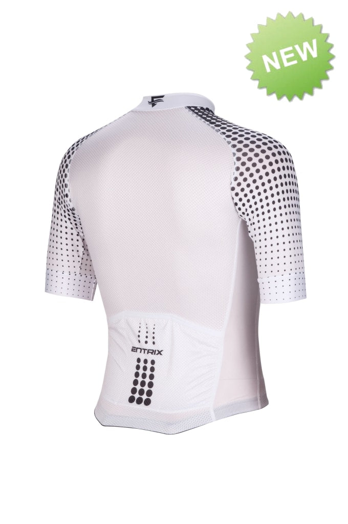 white mens cycling jersey