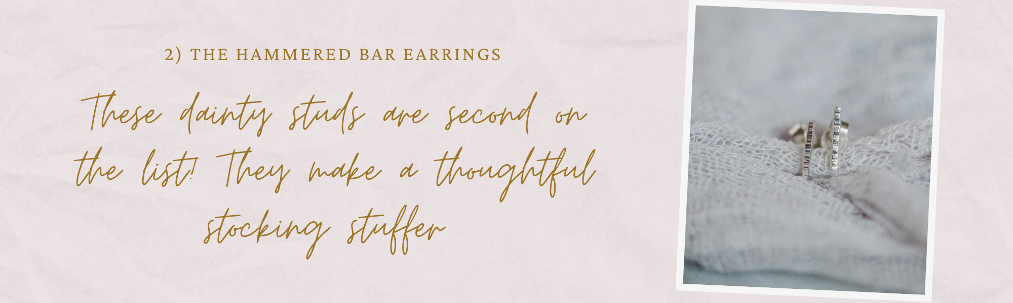 Our best sellers hammered bar earrings handmade