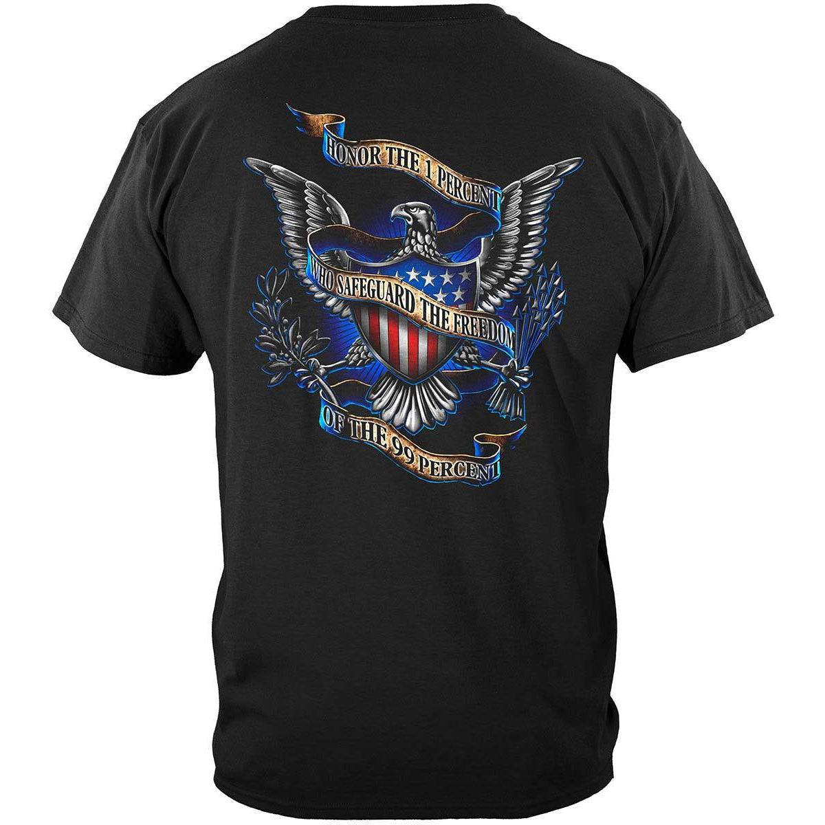 Honor The 1 Percent T-Shirt – Military Republic