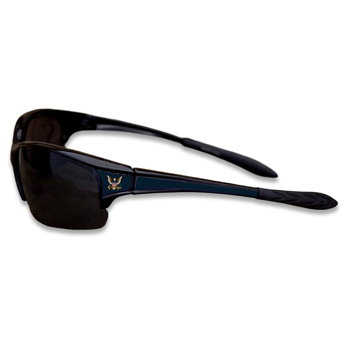U S Navy Black Sports Rimless Sunglasses Military Republic