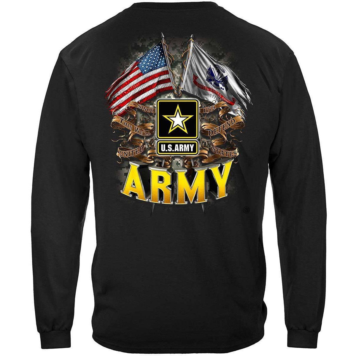 US Army Double Flag T-Shirt – Military Republic