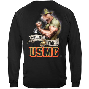 USMC Chesty Bull Dog T-Shirt - Military Republic