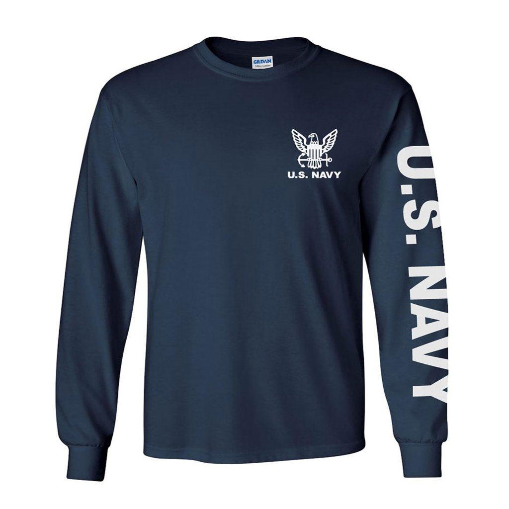 U.S. Navy Long Sleeve Shirt - Navy Blue – Military Republic