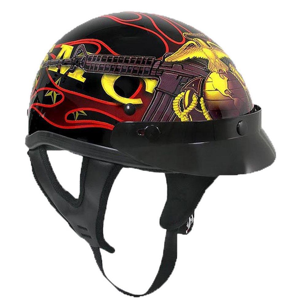 U.S. Marines Motorcycle Half Helmet – Military Republic