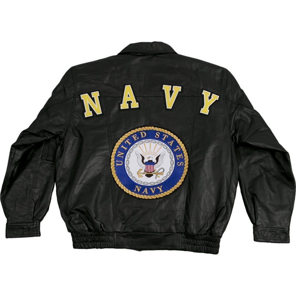 U.S. Navy Genuine Leather Jacket – Military Republic