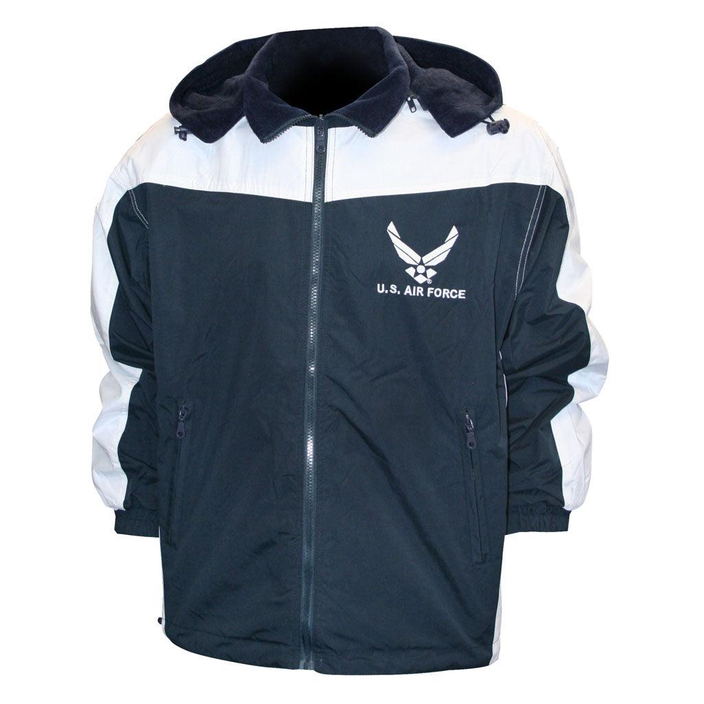 U.S. Air Force Reversible Two Tone Windbreaker/Fleece Jacket – Military ...