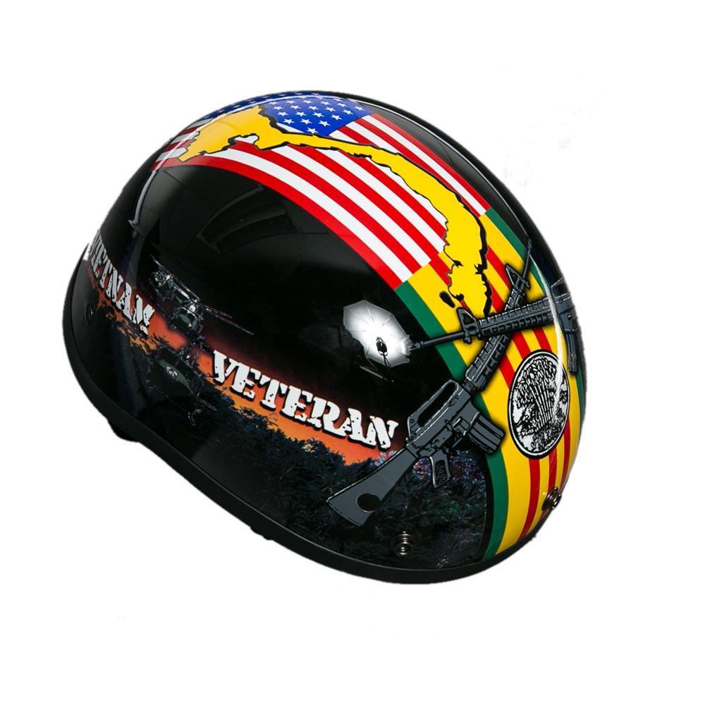 Vietnam Veteran Motorcycle Half Helmet – Military Republic