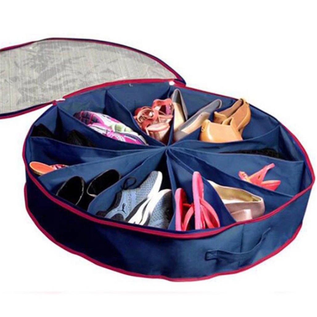 Round Foldable Shoe Organiser