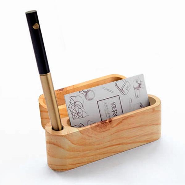 Pine Business Card Holder Set Of 2 Propshop24 Com