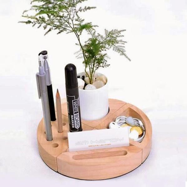 Pine Wood Desk Organizer Set Of 4 Propshop24 Com