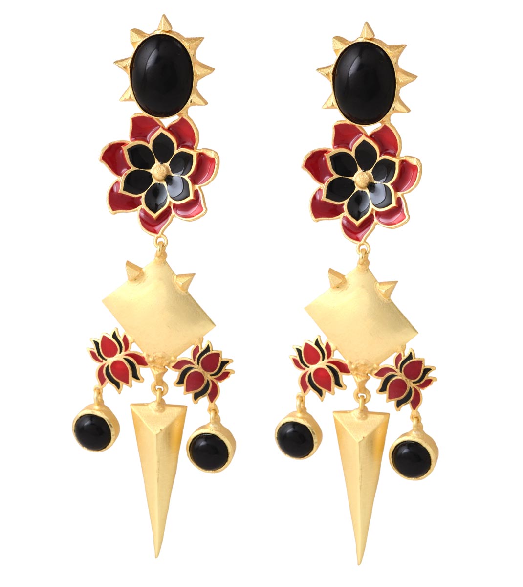 Black Enamel - Earrings – PropShop24.com