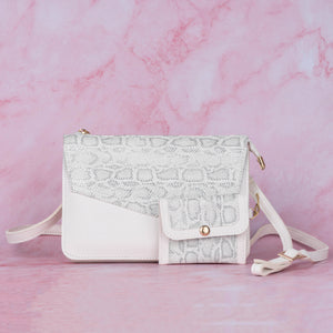 Sling Bag With Coin Pouch - White-WOMEN-PropShop24.com