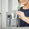 Toothbrush And Toothpaste Organizer - Wall Stickable - Single Piece-BATHROOM ESSENTIALS-PropShop24.com