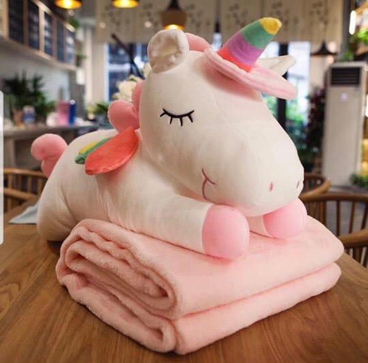 plush unicorn pillow