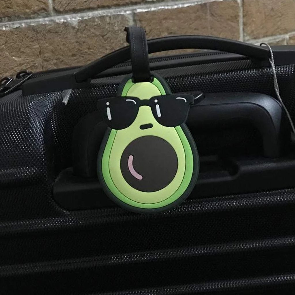 avocado luggage tag