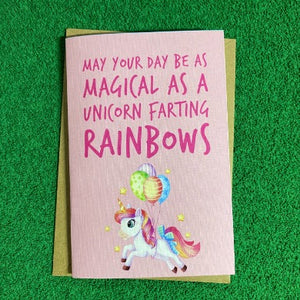 Greeting Card - Unicorn Balloons - Single Piece-GREETING CARDS-PropShop24.com