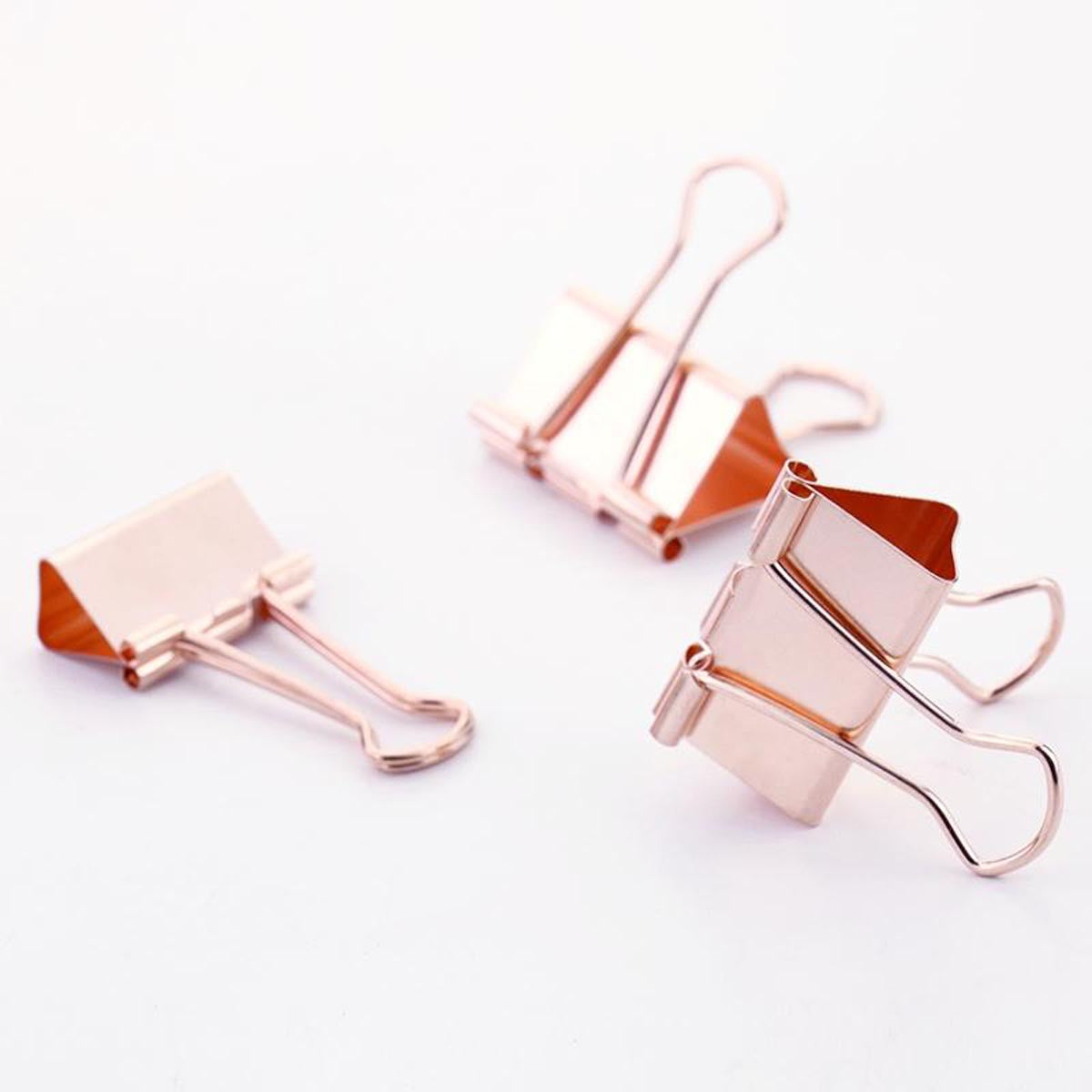 large gold binder clips