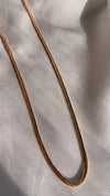 Necklace - Gold Filled Herringbone Flat Snake - Single Piece-NECKLACE-PropShop24.com
