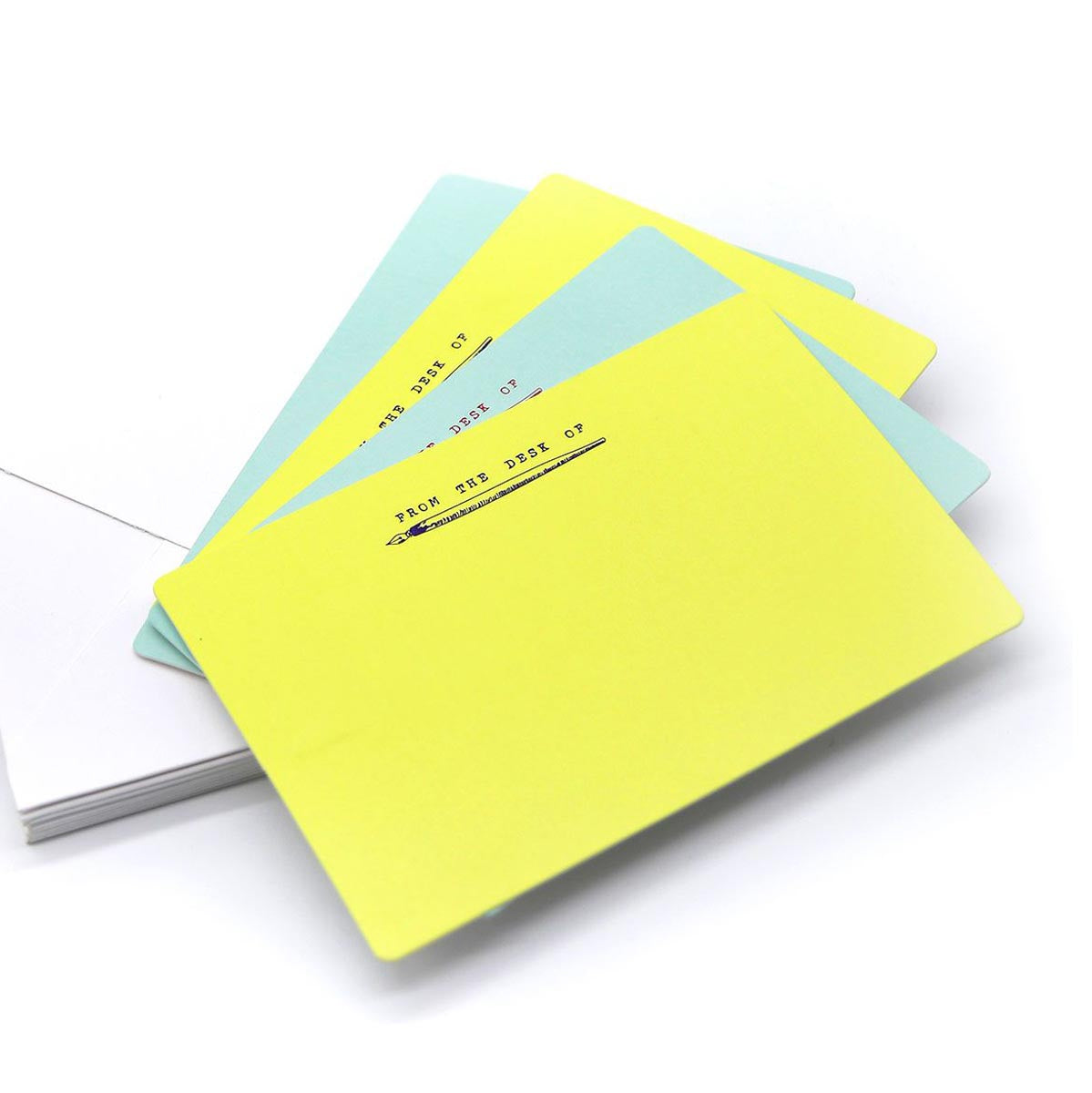 Personalized Notecards And Envelope From The Desk Set Of 10