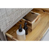Fresca Formosa Modern 58" Ash Freestanding Open Bottom Double Sink Bathroom Base Cabinet | FCB31-241224ASH-FS