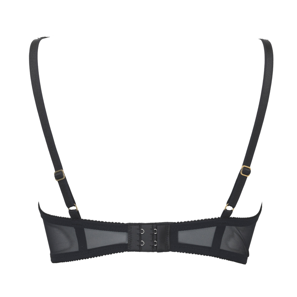 ECLIPSE | Non-wired lace triangular bra - BLACK – AKIKO OGAWA. Lingerie
