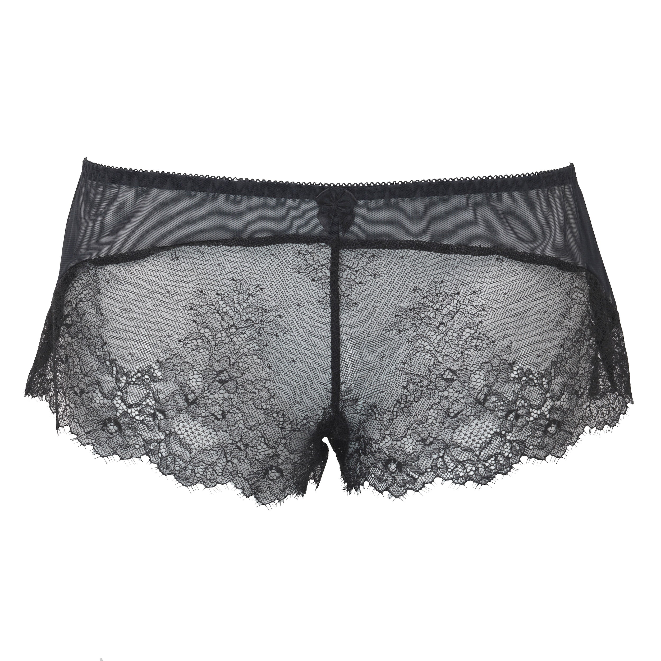 ECLIPSE | Lace boxer short - BLACK – AKIKO OGAWA. Lingerie