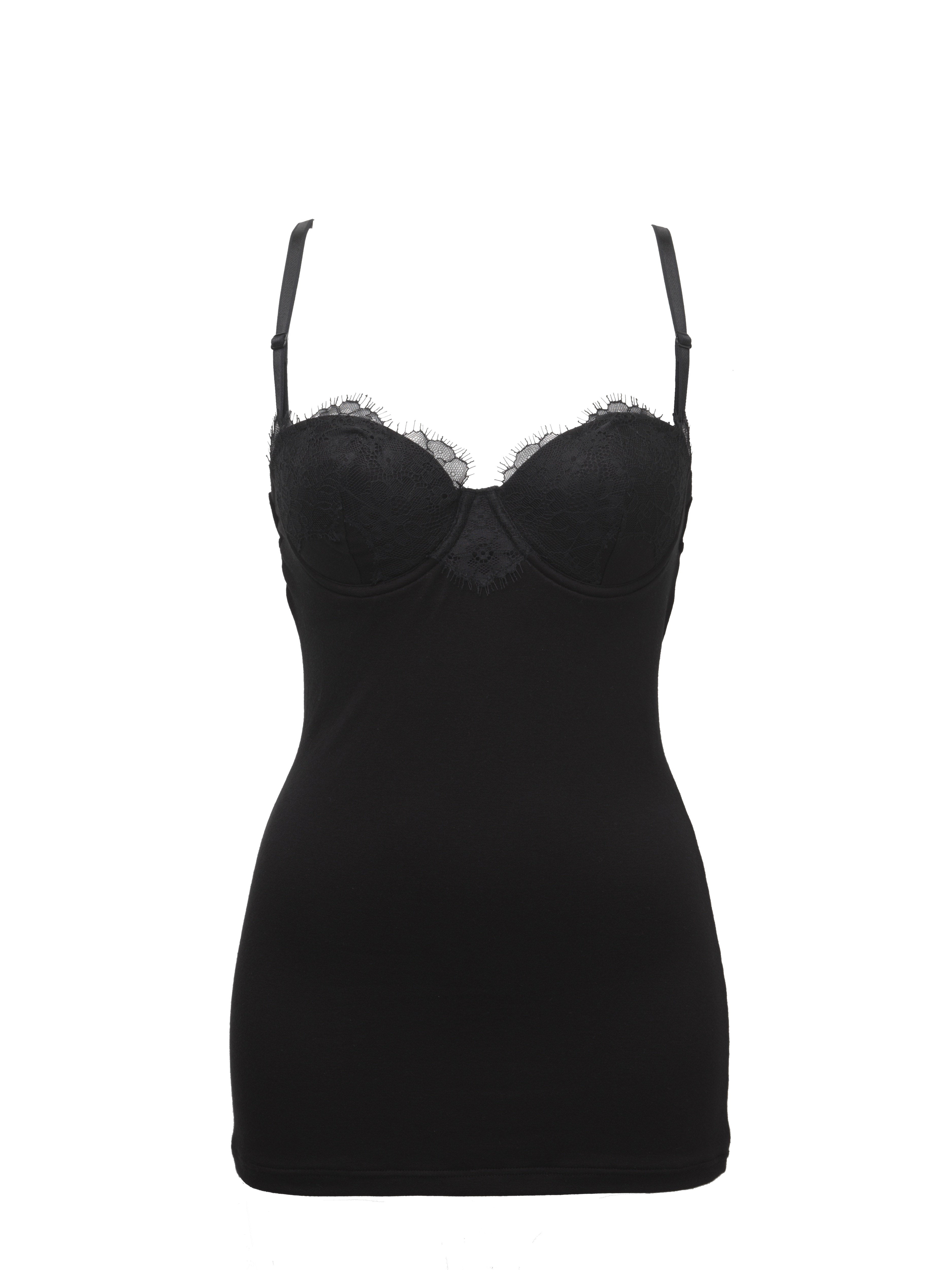 INNERWEAR | wired bra with camisole - BLACK – AKIKO OGAWA. Lingerie