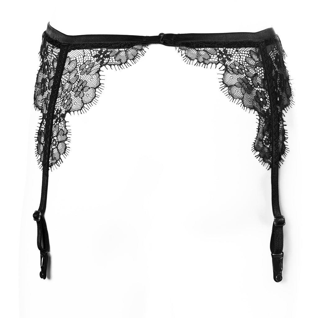 SEDUCTION | Lace Garter Belt- BLACK – AKIKO OGAWA. Lingerie