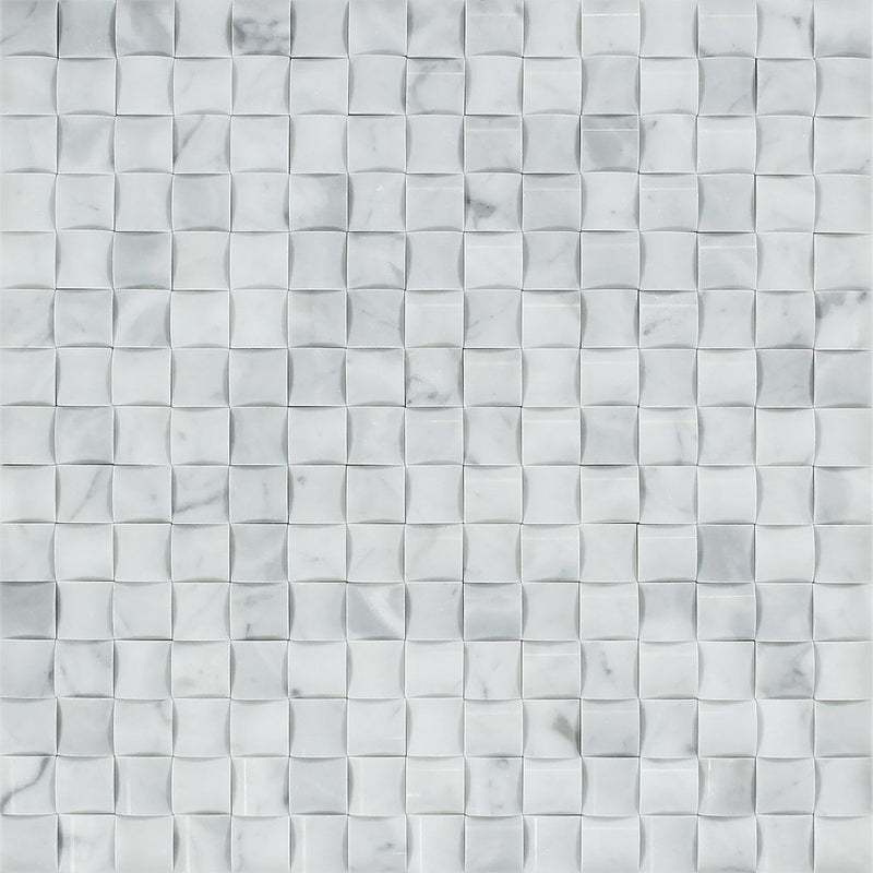 Bianco Carrara Polished 3 D Small Bread Mosaic 43721199 E208 4bb3 8973 7334af04d226 800x ?v=1589193145