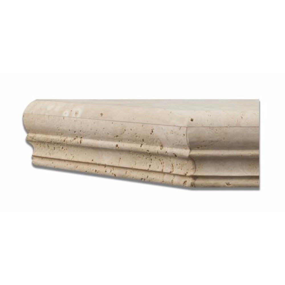 9 Inch Radius - Durango Travertine Honed Corner Shelf, Wall, Bathroom