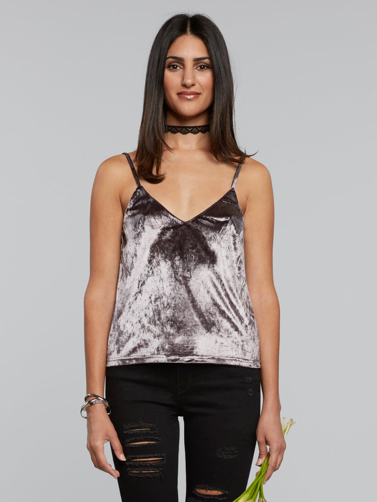 velvet camisole top