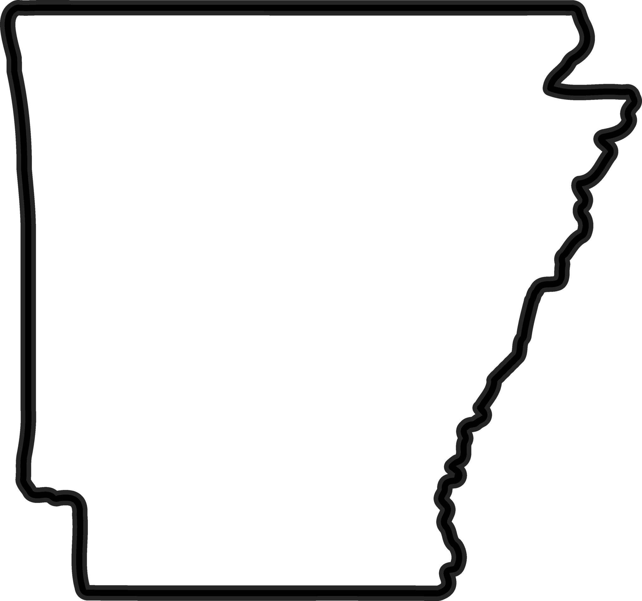 Arkansas Outline Rubber Stamp State Rubber Stamps Stamptopia