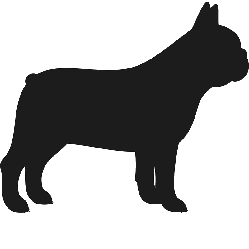 French Bulldog Stamp silhouette Dog Cat Fur Baby
